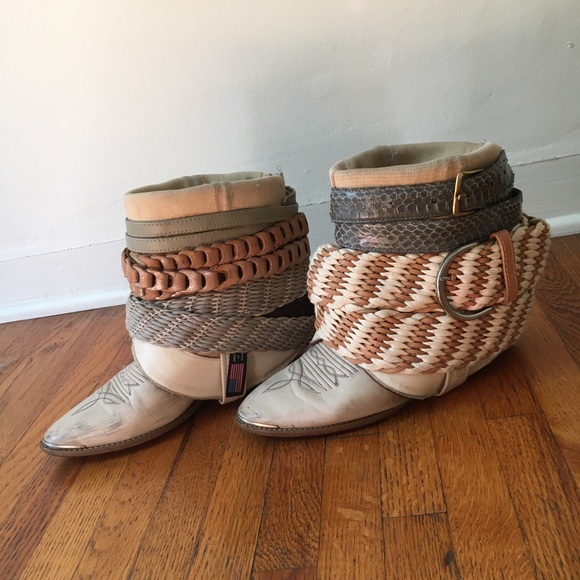 ONE OF A KIND Up cycled Vintage Boots! - Picture 4 of 7